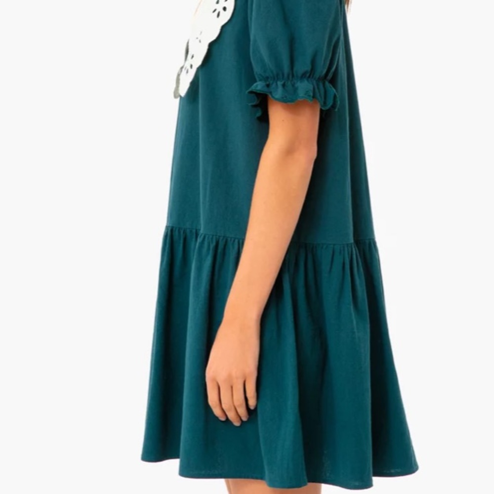 **Last One Medium** Peacock Green Kit Dress
POMANDER PLACE - Picture 4 of 8
